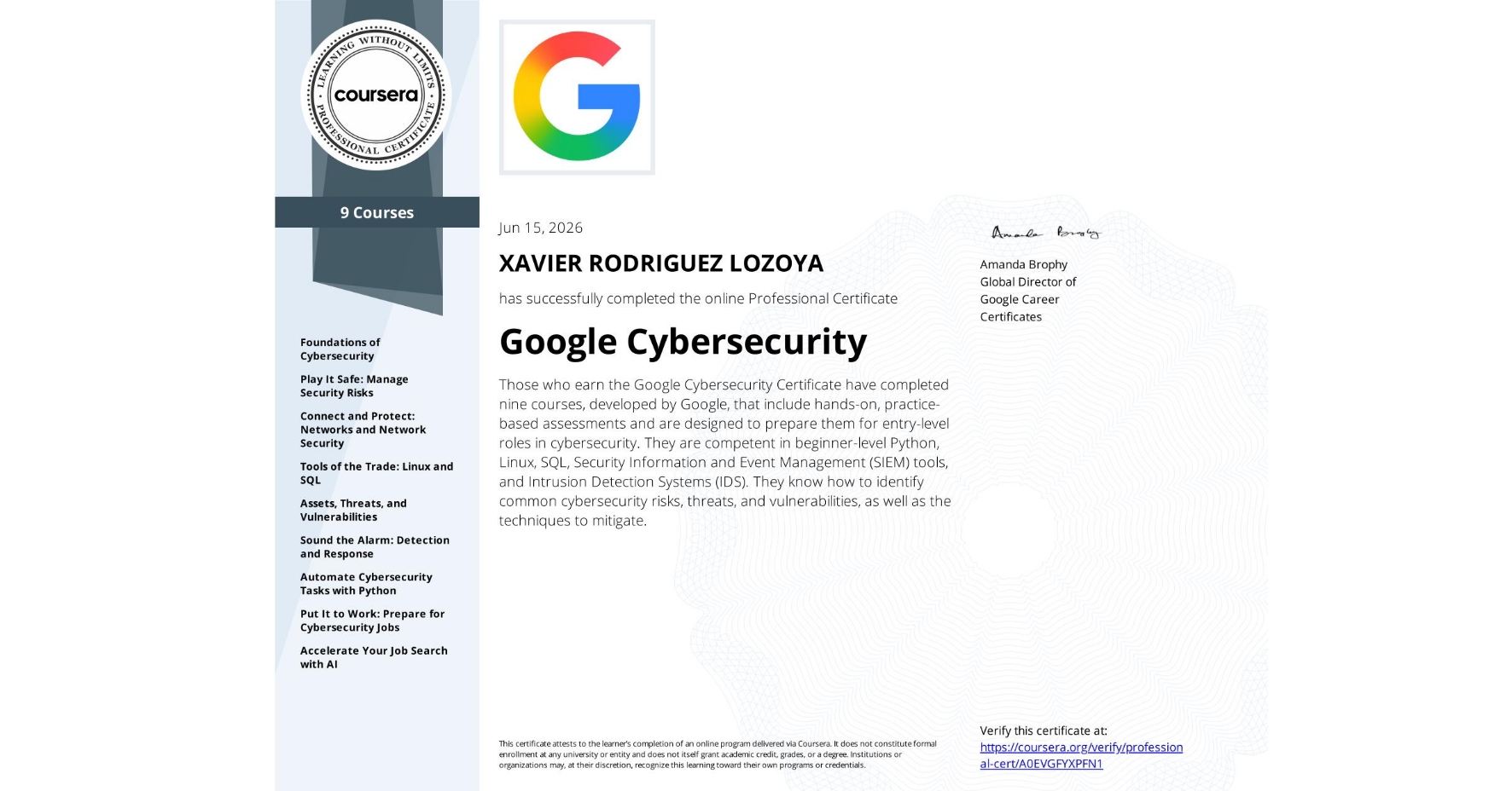 Google Cybersecurity
